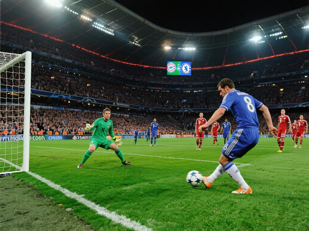 例如，2012年欧冠决赛中，切尔西与拜仁